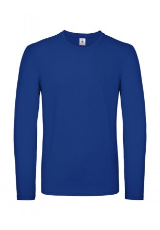 Μακρυμάνικο μπλουζάκι ανδρικό (B&C Ε150 LSL) μπλέ